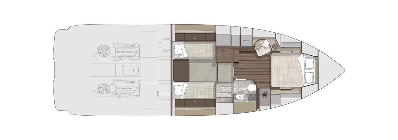 Lower Deck Double bed