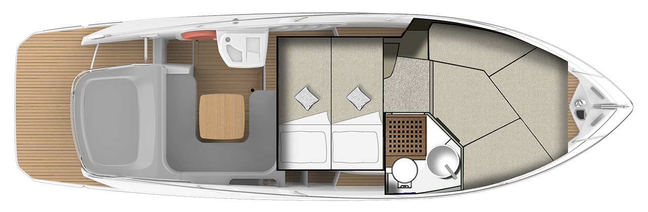 Lower deck  Bed